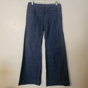 CBR Outback Red Women Size 6 Medium Wash Denim Pants Wide Leg Low Rise Trousers